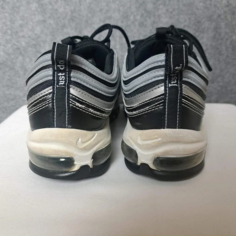 Nike‎ Air Max 97 Shoes Mens Size 10 Silver Black Running Sneakers 921826-016